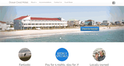 Desktop Screenshot of oceancrestmotel.com