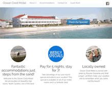 Tablet Screenshot of oceancrestmotel.com